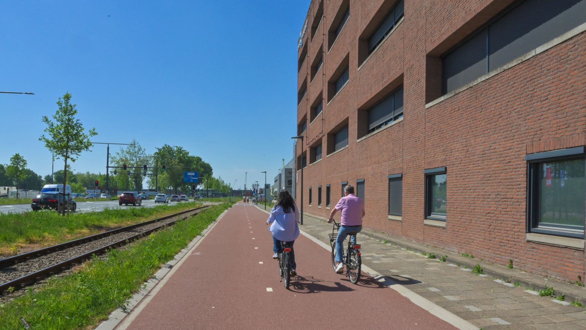naar het werk fietsen