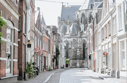 Grote kerk in Dordrecht